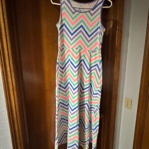SO Girls Chevron Maxi Dress in Pink, Blue, Green, Purple